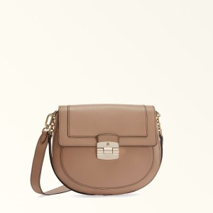 Furla CLUB 2 Crossbody Taske Dame Kaffe | 8930-GVNLK