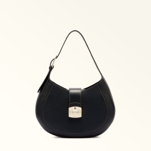 Furla CLUB 2 Skuldertasker Dame Sort | 6758-BNUJR