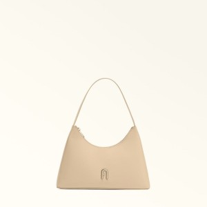 Furla DIAMANTE Skuldertasker Dame Beige | 8374-XSHQW