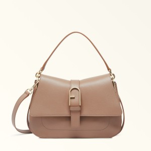 Furla FLOW Håndtaske Dame Kaffe | 6521-WMQRA