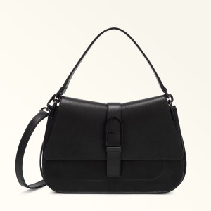 Furla FLOW Håndtaske Dame Sort | 5137-DAQBP