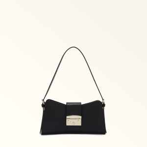 Furla METROPOLIS REMIX Skuldertasker Dame Sort | 2153-QAXFH