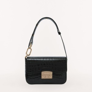 Furla METROPOLIS Skuldertasker Dame Sort | 2849-JXEVS