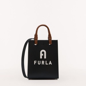 Furla VARSITY STYLE Totes Dame Sort | 5478-LOBZI