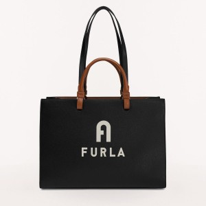 Furla VARSITY STYLE Totes Dame Sort | 7845-YEMOG