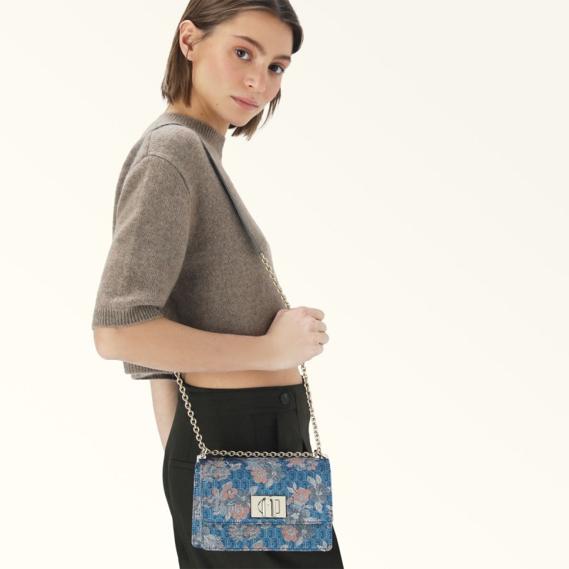 Furla 1927 Crossbody Taske Dame Blomster | 8326-WUVBO