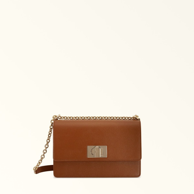 Furla 1927 Crossbody Taske Dame Brune | 5183-LVZAC