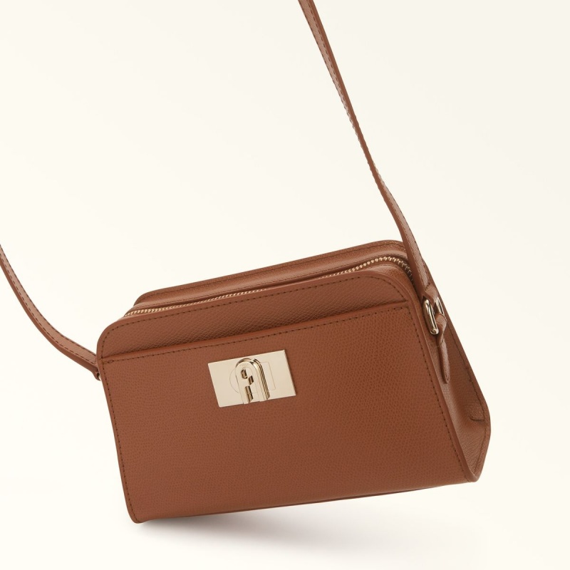 Furla 1927 Crossbody Taske Dame Brune | 9612-BYNJW