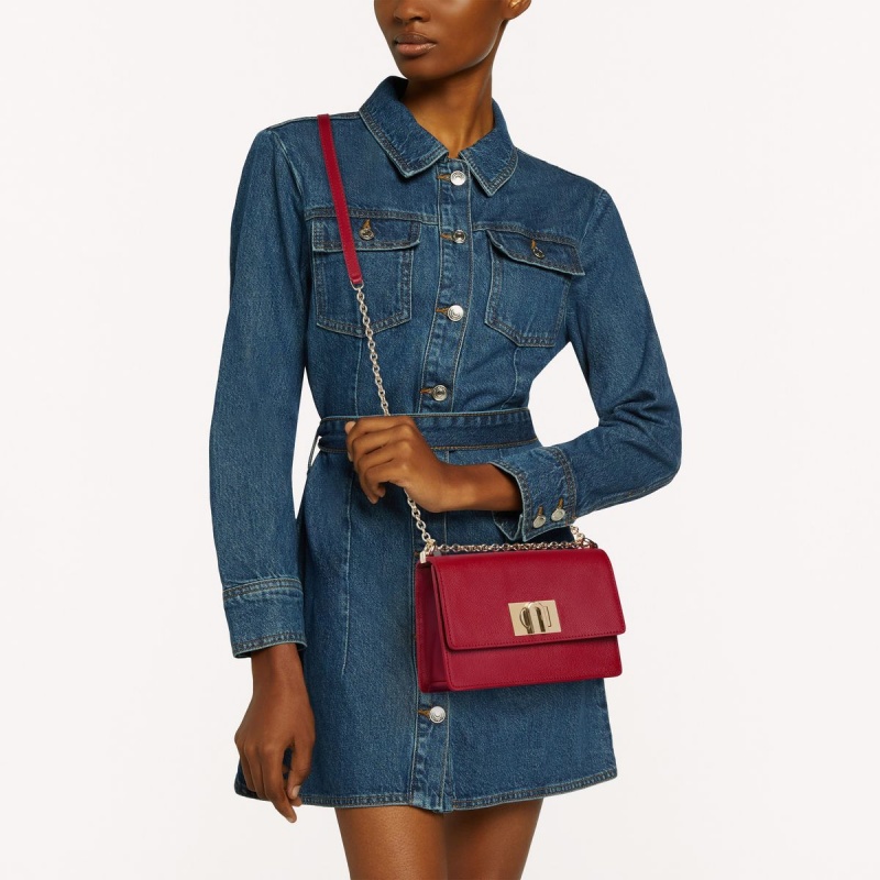 Furla 1927 Crossbody Taske Dame Claret | 9187-HJNRT