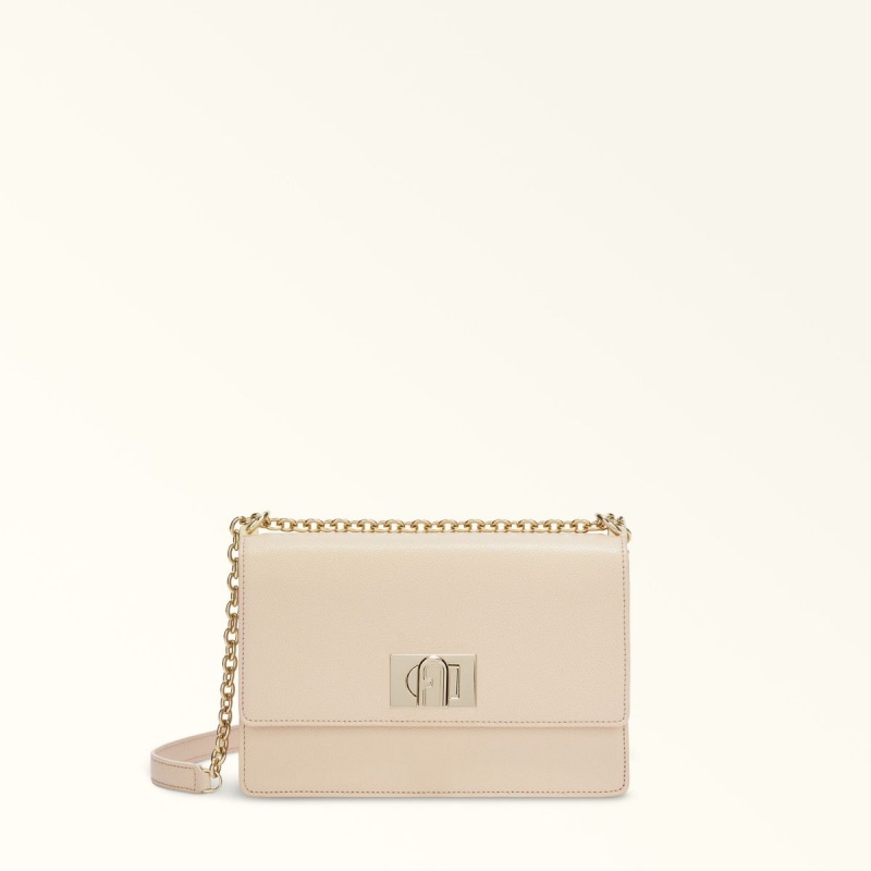 Furla 1927 Crossbody Taske Dame Hvide | 2350-RLOIG