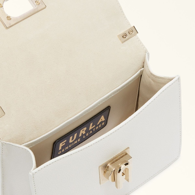 Furla 1927 Crossbody Taske Dame Hvide | 3504-EYMNV