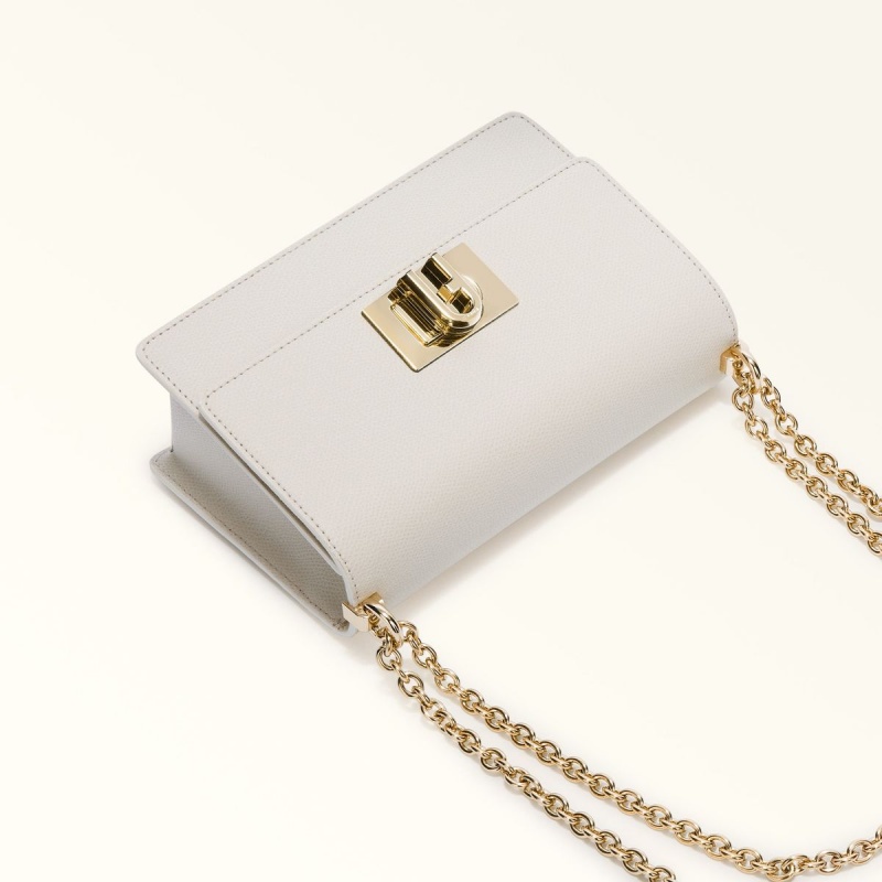 Furla 1927 Crossbody Taske Dame Hvide | 3504-EYMNV