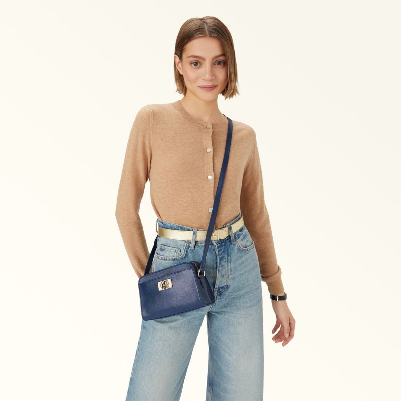 Furla 1927 Crossbody Taske Dame Mørkeblå | 4208-LACKB