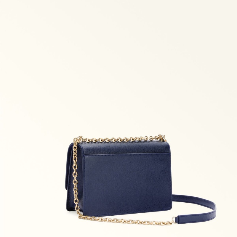 Furla 1927 Crossbody Taske Dame Mørkeblå | 1672-TENJW