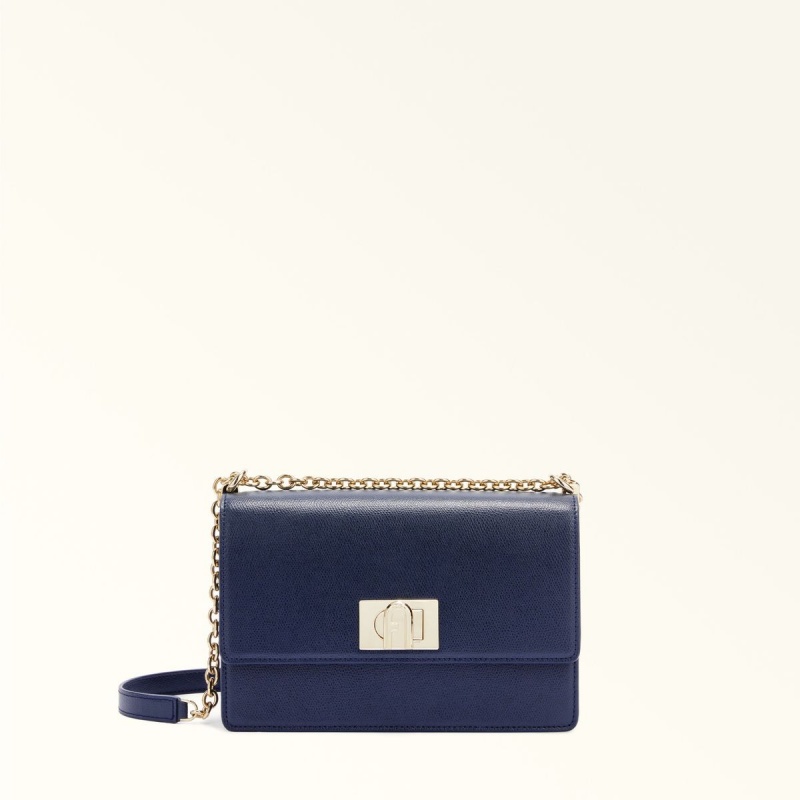 Furla 1927 Crossbody Taske Dame Mørkeblå | 1672-TENJW