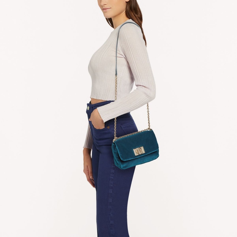 Furla 1927 Crossbody Taske Dame Mørkegrøn | 3017-XRVCH