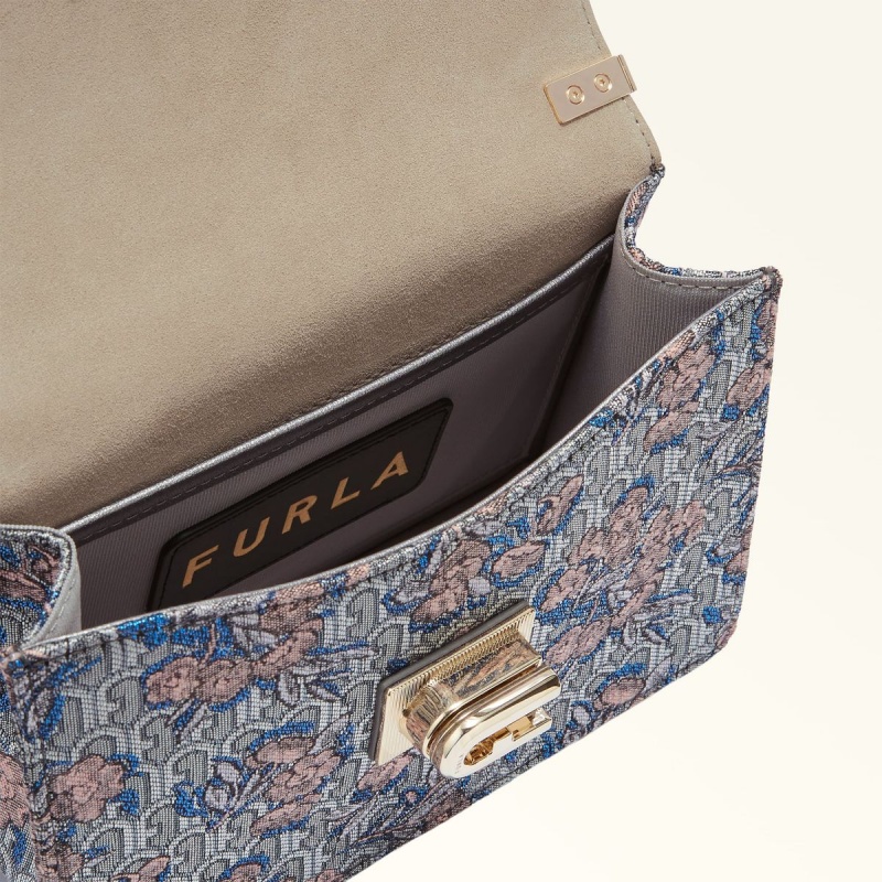 Furla 1927 Crossbody Taske Dame Sølv | 4721-LPQUV