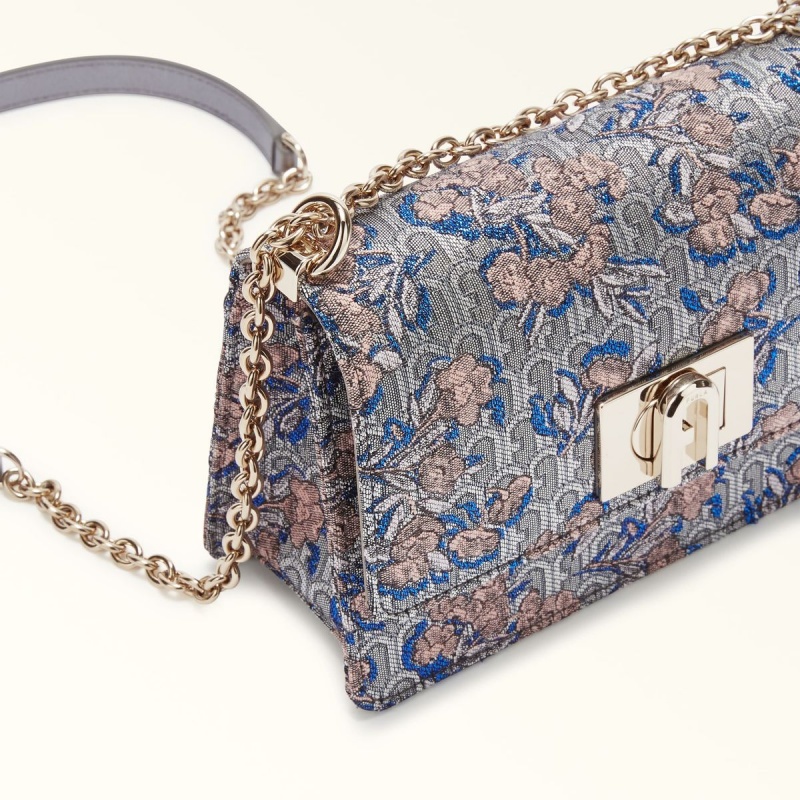 Furla 1927 Crossbody Taske Dame Sølv | 4721-LPQUV