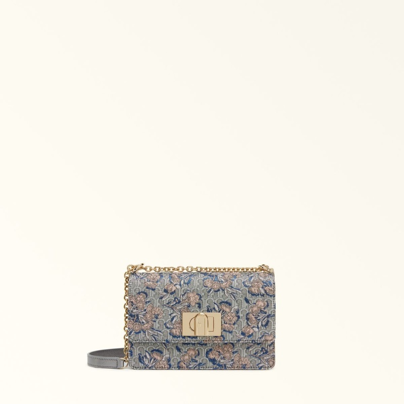 Furla 1927 Crossbody Taske Dame Sølv | 4721-LPQUV