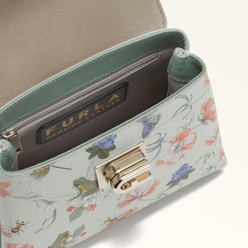 Furla 1927 Håndtaske Dame Blomster | 3685-DBJYP