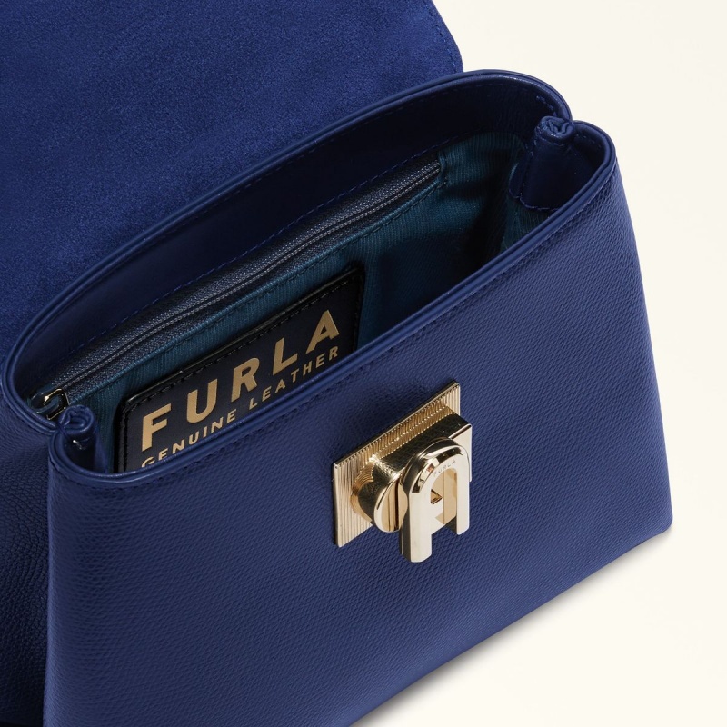 Furla 1927 Håndtaske Dame Mørkeblå | 3109-KJLSO