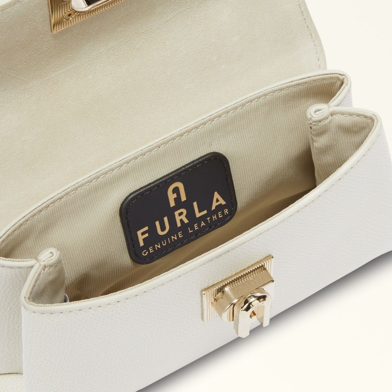 Furla 1927 Mini Tasker Dame Hvide | 9361-JPOLW