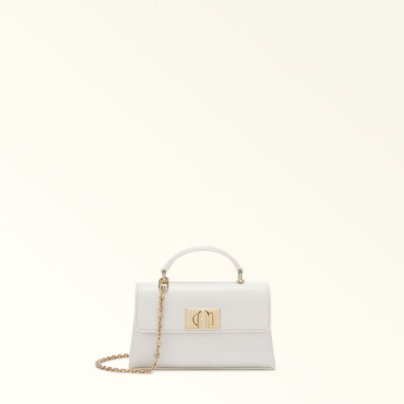 Furla 1927 Mini Tasker Dame Hvide | 9361-JPOLW