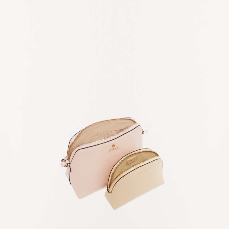 Furla CAMELIA Mini Tasker Dame Beige | 5781-YCGES