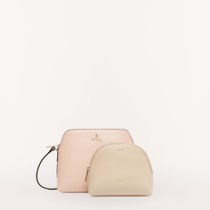 Furla CAMELIA Mini Tasker Dame Beige | 5781-YCGES