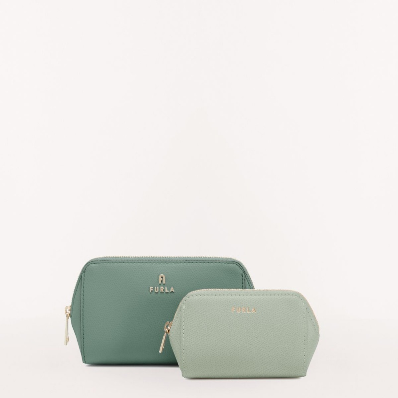 Furla CAMELIA Pouches Dame Grøn | 3579-QNYBT