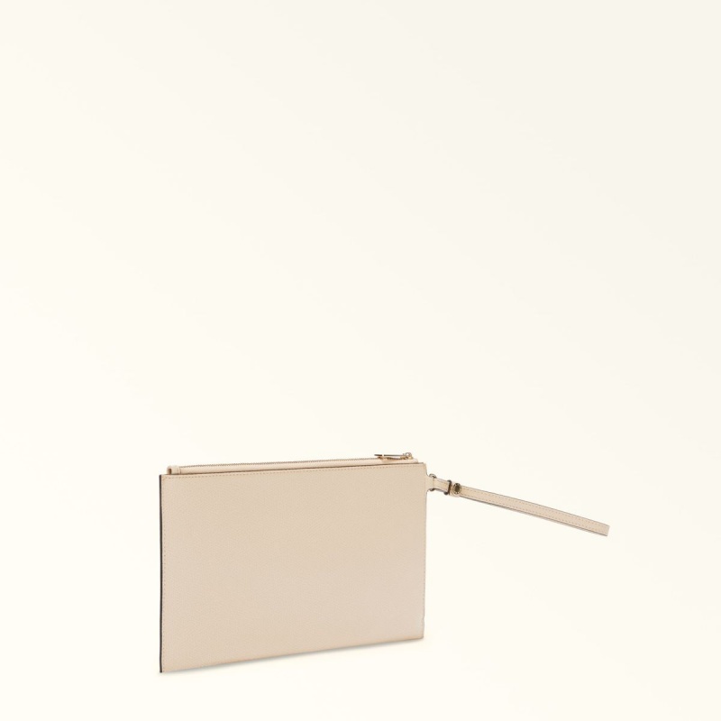 Furla CAMELIA Pouches Dame Hvide | 5893-FQSTX