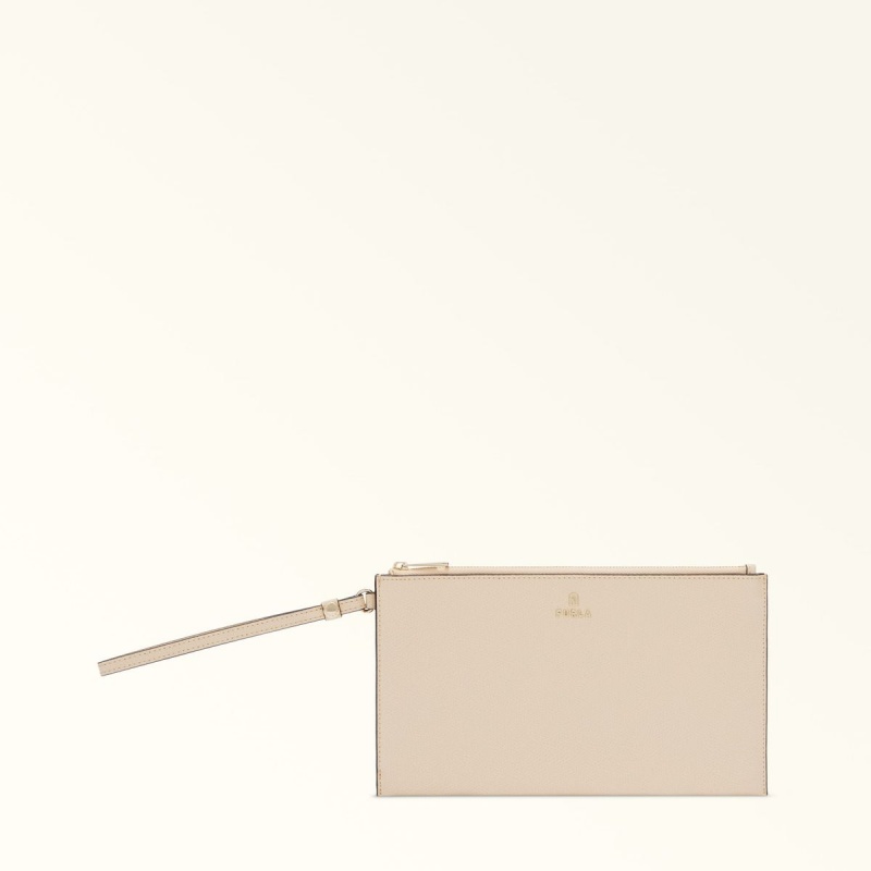 Furla CAMELIA Pouches Dame Hvide | 5893-FQSTX