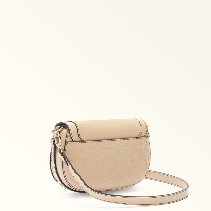 Furla CLUB 2 Crossbody Taske Dame Beige | 9653-HDORS