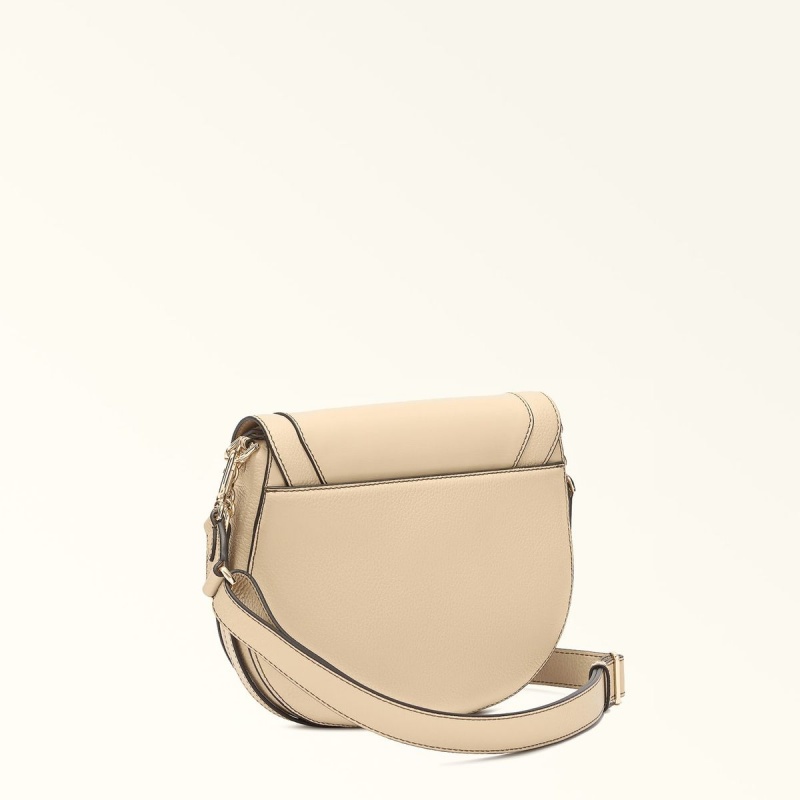 Furla CLUB 2 Crossbody Taske Dame Beige | 8463-NOJXM