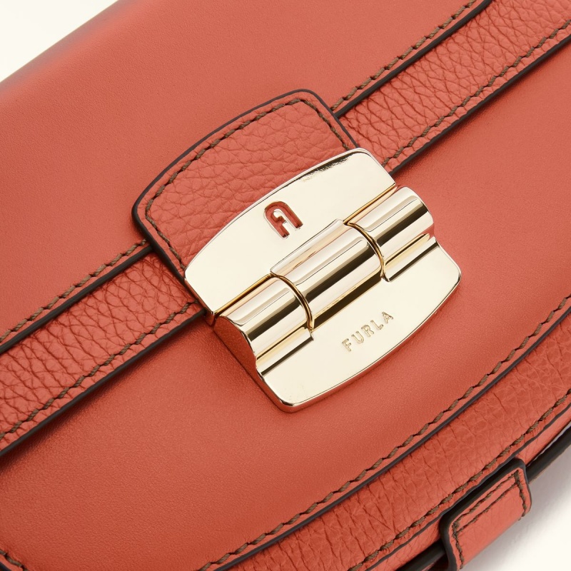 Furla CLUB 2 Crossbody Taske Dame Lyserød | 5182-OAWJD