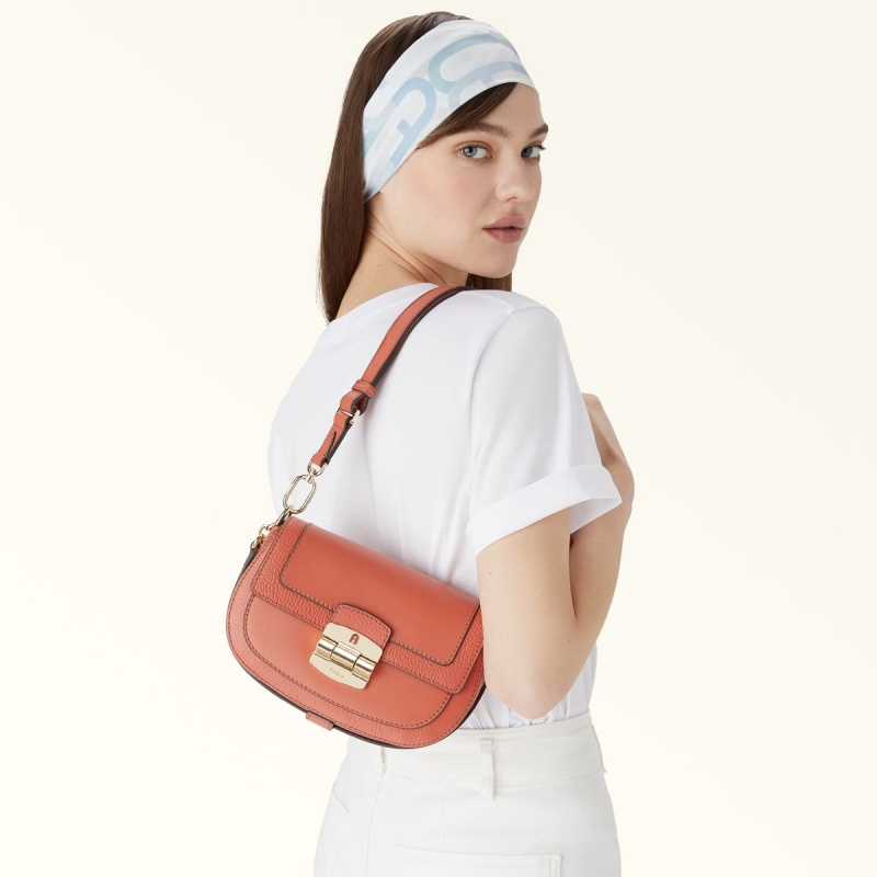 Furla CLUB 2 Crossbody Taske Dame Lyserød | 5182-OAWJD