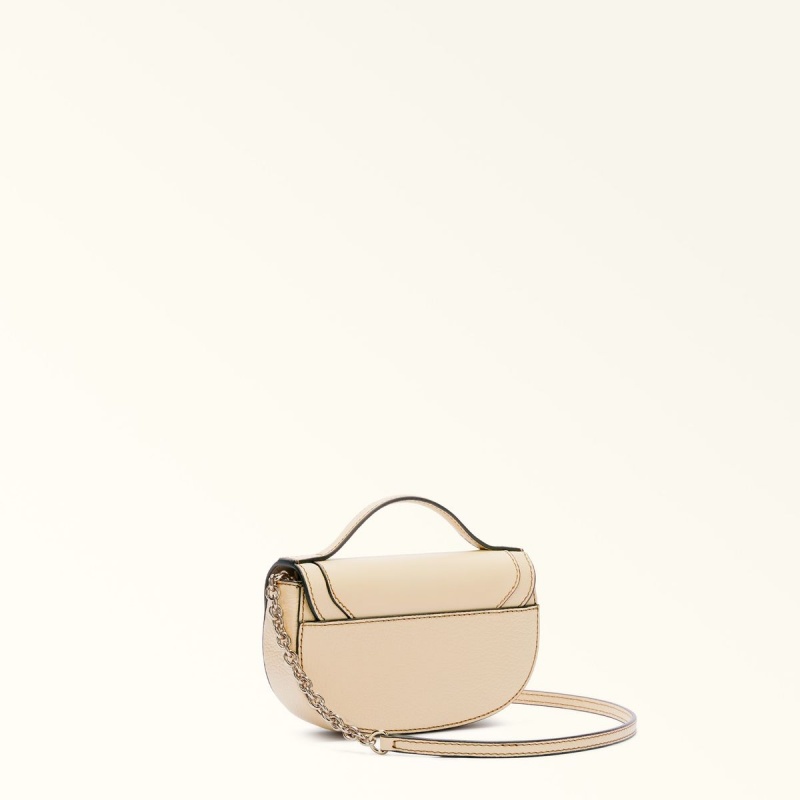 Furla CLUB 2 Mini Tasker Dame Beige | 9714-GEWUN