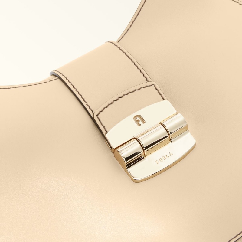 Furla CLUB 2 Skuldertasker Dame Beige | 1476-AXJKG