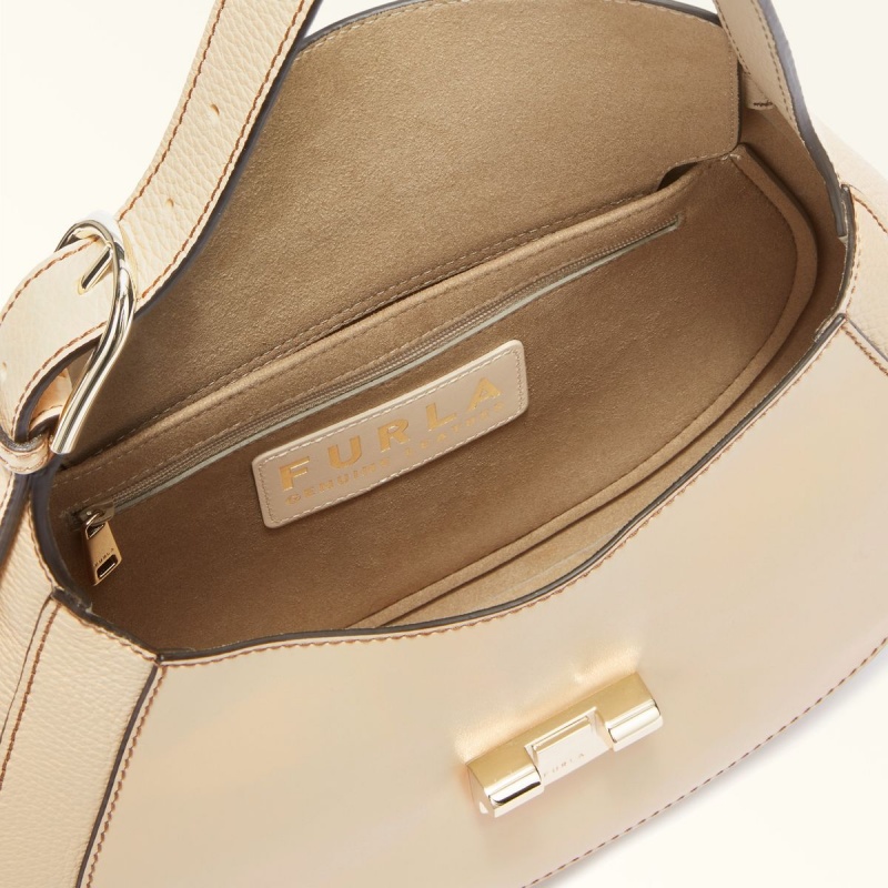 Furla CLUB 2 Skuldertasker Dame Beige | 1476-AXJKG