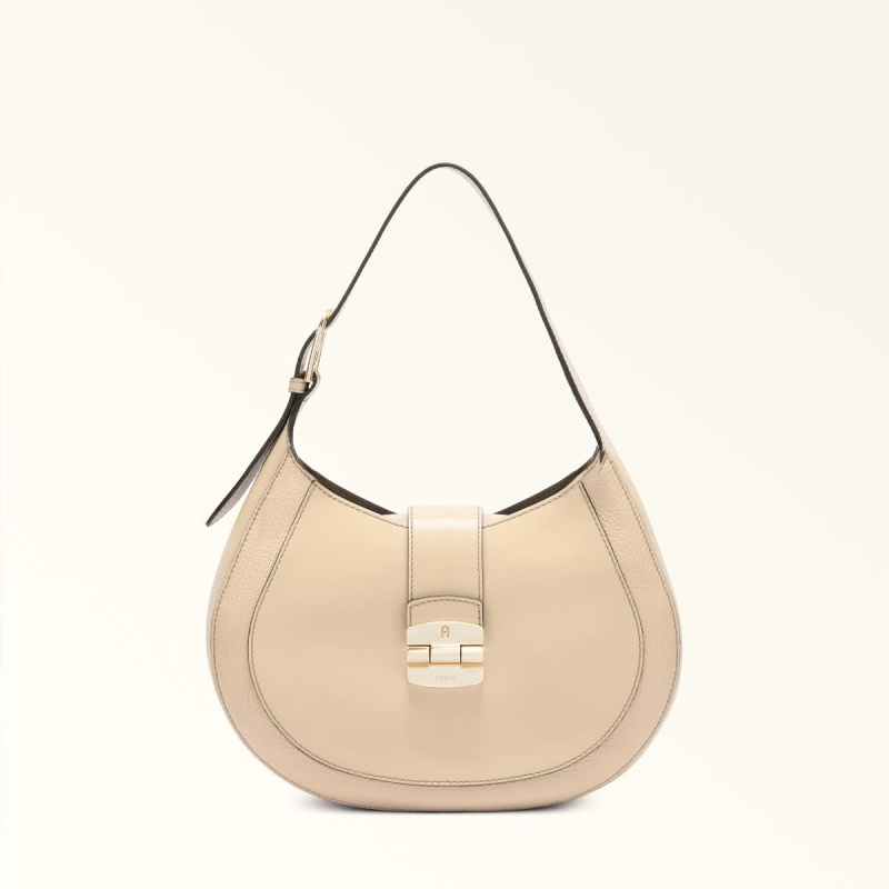 Furla CLUB 2 Skuldertasker Dame Beige | 1476-AXJKG