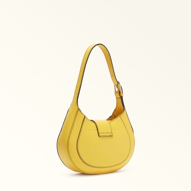 Furla CLUB 2 Skuldertasker Dame Gul | 6249-IXTQD