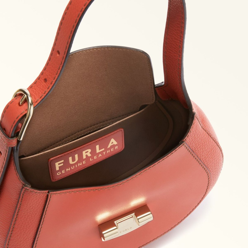 Furla CLUB 2 Skuldertasker Dame Lyserød | 8351-AJQVL