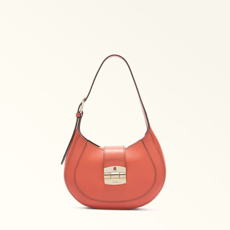 Furla CLUB 2 Skuldertasker Dame Lyserød | 8351-AJQVL