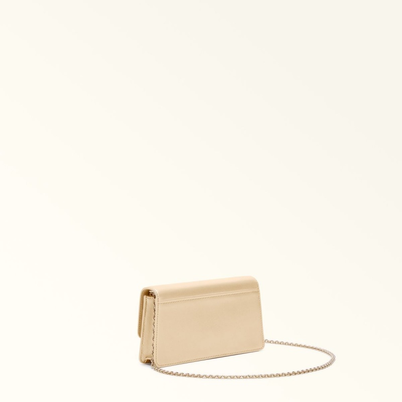 Furla DIAMANTE Mini Tasker Dame Beige | 4236-AYUJZ