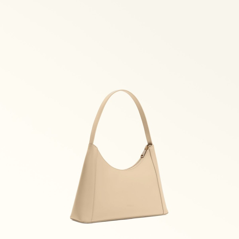 Furla DIAMANTE Skuldertasker Dame Beige | 8374-XSHQW