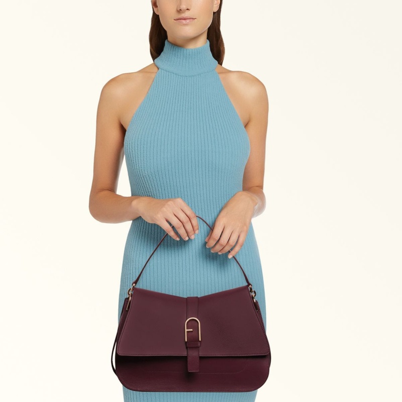 Furla FLOW Håndtaske Dame Bordeaux | 3964-OPXYN