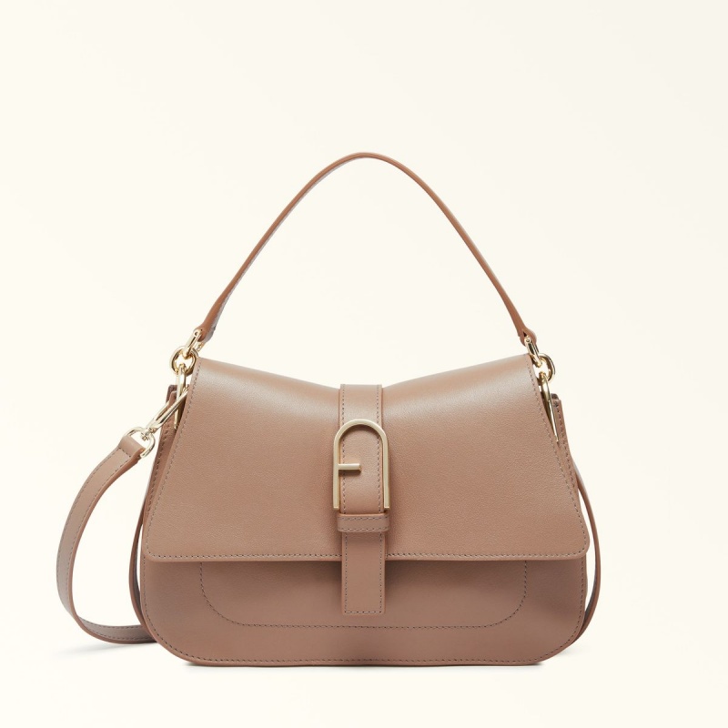 Furla FLOW Håndtaske Dame Kaffe | 6521-WMQRA