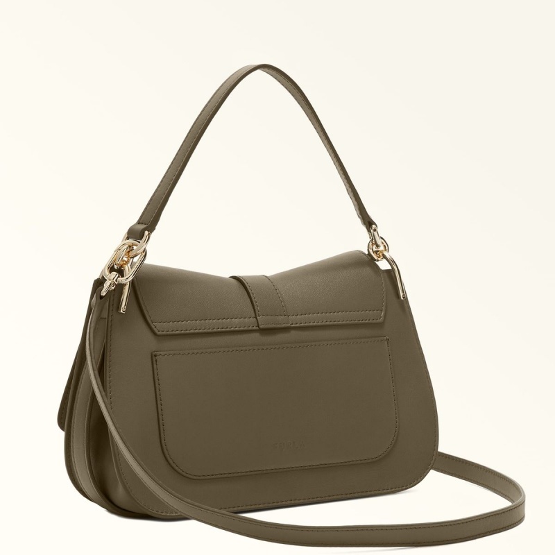 Furla FLOW Håndtaske Dame Olivengrøn | 6710-XNAMP