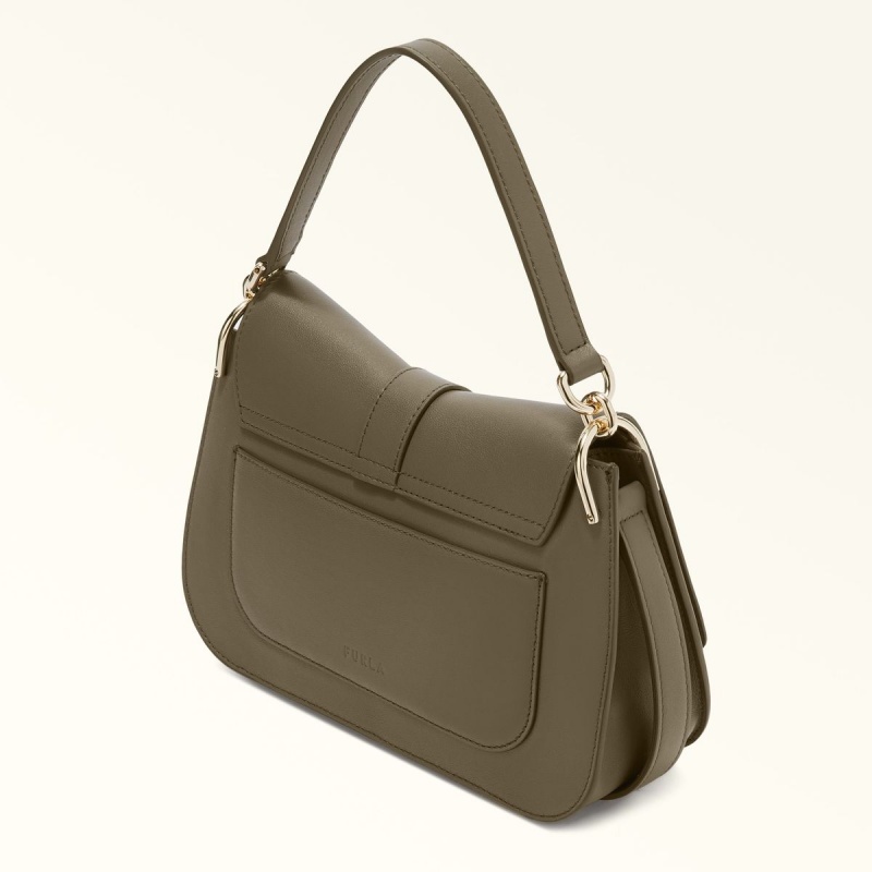 Furla FLOW Håndtaske Dame Olivengrøn | 6710-XNAMP