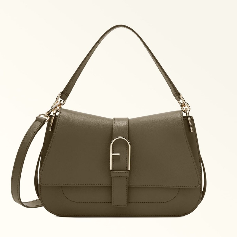 Furla FLOW Håndtaske Dame Olivengrøn | 6710-XNAMP